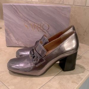Franco Sarto Gunmetal Loafers